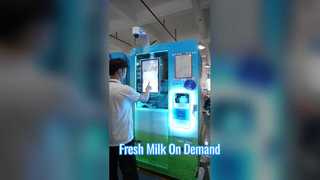 Mesin Penjual Susu Segar Haloo | Sistem Penyimpanan Susu 120L 175 Cup Desain Kapasitas Besar Otomatis