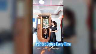 Mesin penjual otomatis kopi giling haloo dengan layar sentuh 27 inci dan penjatuhan cangkir otomatis dan c