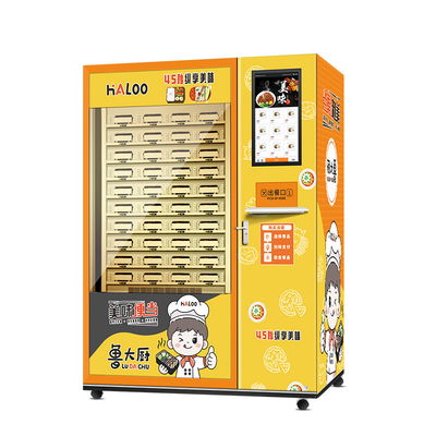 Mesin Penjual Makanan Hangat Sepenuhnya Otomatis Mesin Penjual Makanan Panas Microwave