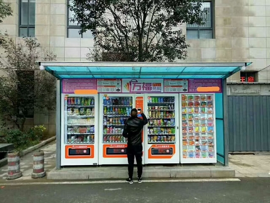 Kombinasi Mesin Penjual Mini Market Online Dengan Layar 5 Inch ODM