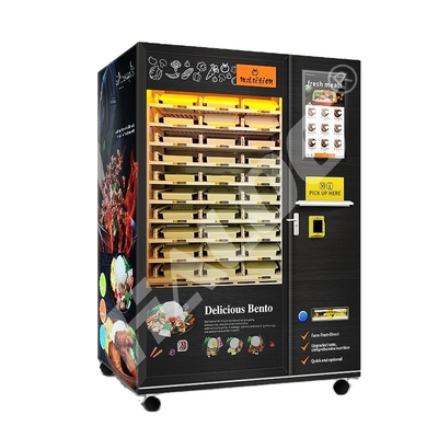 Mesin penjual makanan panas 24 jam dengan fungsi pemanasan cepat microwave