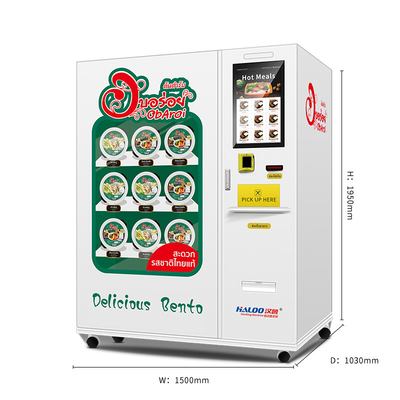 Minus 20 derajat Celcius Siapkan Makanan Beku Bento Sarapan Kotak Makan Siang Pangsit Mesin Penjual Makanan dengan Fungsi Pemanasan Cepat