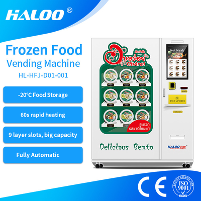 Minus 20 derajat Celcius Siapkan Makanan Beku Bento Sarapan Kotak Makan Siang Pangsit Mesin Penjual Makanan dengan Fungsi Pemanasan Cepat