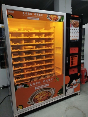 Mesin penjual makanan otomatis dengan efisiensi pemanasan tinggi dengan microwave