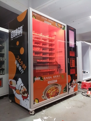 3000W pemanasan cepat mesin penjual otomatis pizza dan mesin penjual makanan panas untuk kantor bandara