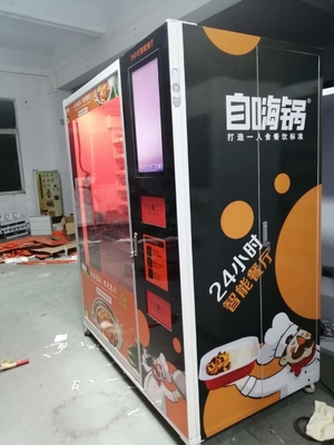 3000W pemanasan cepat mesin penjual otomatis pizza dan mesin penjual makanan panas untuk kantor bandara