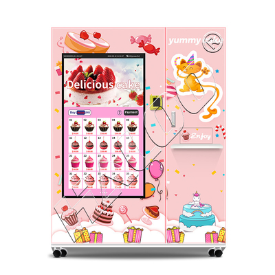 Produsen mesin penjual otomatis Haloo 21,5 Inci Iklan Smart layar sentuh Mesin penjual otomatis kue