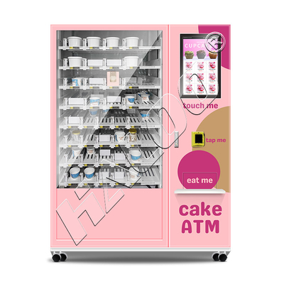 Produsen mesin penjual otomatis Haloo 21,5 Inci Iklan Smart layar sentuh Mesin penjual otomatis kue