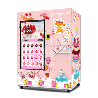 Produsen mesin penjual otomatis Haloo 21,5 Inci Iklan Smart layar sentuh Mesin penjual otomatis kue