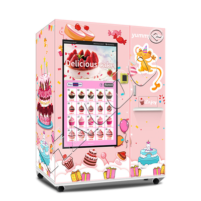 Produsen mesin penjual otomatis Haloo 21,5 Inci Iklan Smart layar sentuh Mesin penjual otomatis kue
