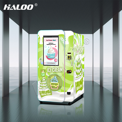 Produsen Mesin Jual Haloo 32 Inci Iklan Smart Touch Screen Mesin Jual Es Krim