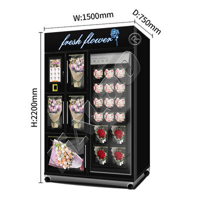 Haloo Vending Machine Supplie R20 Locker layar sentuh Mesin penjual bunga