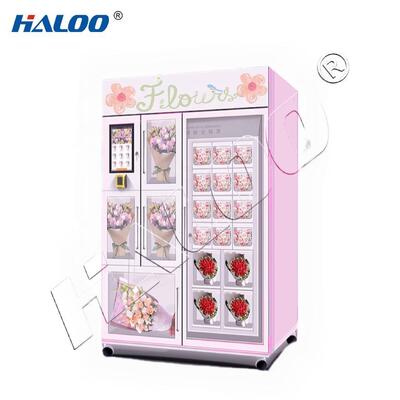 Haloo Vending Machine Supplie R20 Locker layar sentuh Mesin penjual bunga