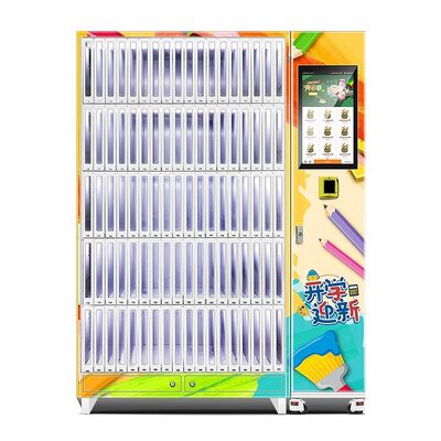 Mesin penjual buku Haloo dengan kunci elektronik cerdas dan pintu lemari transparan tebal yang tahan ledakan