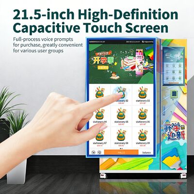 Mesin penjual buku Haloo dengan kunci elektronik cerdas dan pintu lemari transparan tebal yang tahan ledakan