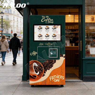 Haloo 27 inci layar sentuh panas dan dingin minuman kapsul mesin kopi dengan 14 rasa dan fungsi pembersih otomatis