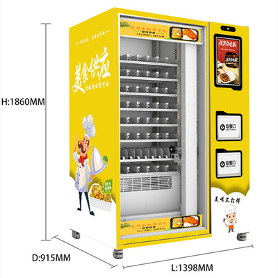 Mesin Penjual Otomatis Sandwich Burger Mesin Penjual Otomatis Dengan Microwave Oven