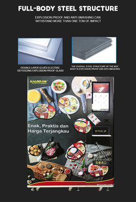 Efisiensi Pemanasan Tinggi Mesin Penjual Makanan Beku Untuk Dijual Mesin Penjual Otomatis Dumpline Beku