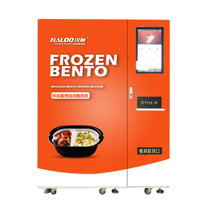 Mesin Penjual Otomatis Makanan Beku Dengan gelombang mikro Untuk Kotak Bento
