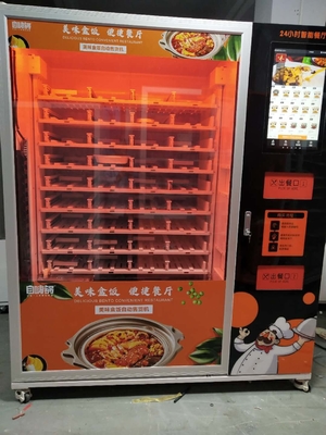 Mesin Penjual Otomatis Makanan Cepat Saji 3800W Dengan Microwave Tunggal