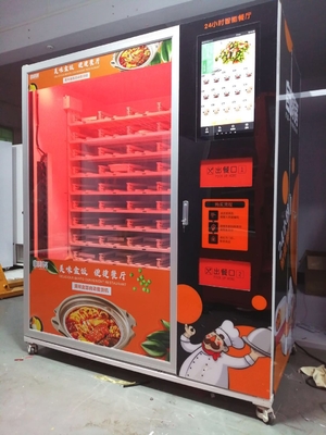 Mesin Penjual Otomatis Makanan Cepat Saji 3800W Dengan Microwave Tunggal