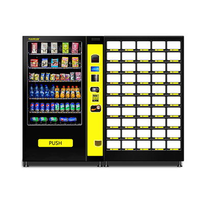 Combo Mesin Penjual Buah Segar OEM Dengan Jaringan Locker 4G