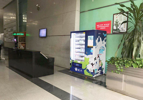 Combo Mesin Penjual Buah Segar OEM Dengan Jaringan Locker 4G