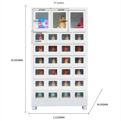 Layar Sentuh Smart Locker Vending Machine Untuk Makanan Ringan Kaleng Mainan Lilin