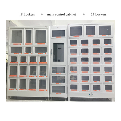 Layar Sentuh Smart Locker Vending Machine Untuk Makanan Ringan Kaleng Mainan Lilin