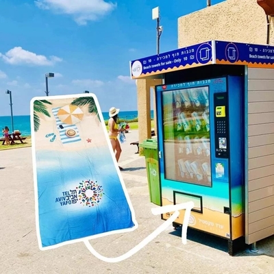 Mesin Penjual Otomatis Pakaian Renang Handuk Pantai Tanpa Pendingin 220V 50HZ