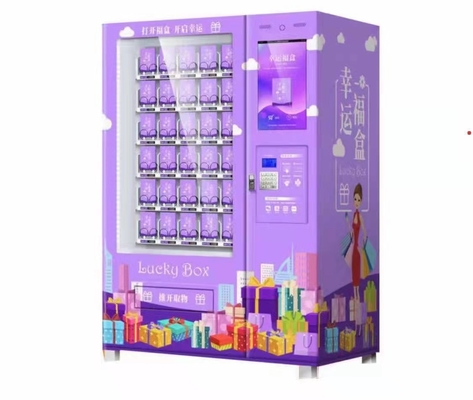120W LED Hot Sale Mainan Lucu Dan Mesin Penjual Otomatis Kotak Beruntung Dengan Layar Sentuh 21,5 Inch