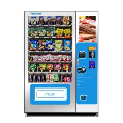 120W Suhu Normal Keripik Makanan Ringan Mesin Penjual Otomatis 1350mm Lebar 1920mm Tinggi OEM