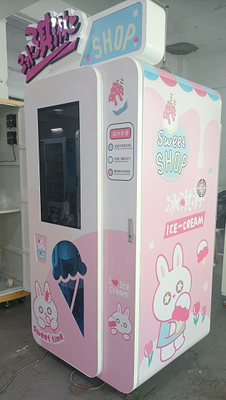 Mesin Penjual Es Krim Lembut yang Dioperasikan dengan Koin Mesin Penjual Es Krim Yogurt