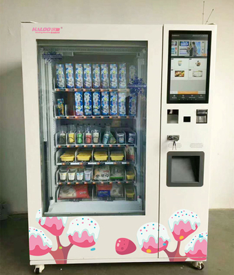 21.5 Layar Sentuh Beku Memperlakukan Mesin Penjual Es Krim Mesin Penjual Es Krim Freezer