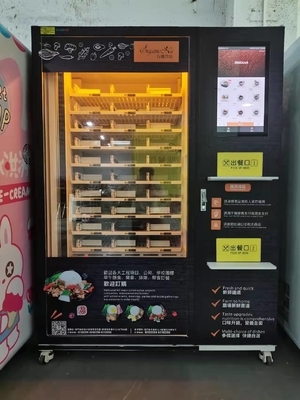 Mesin Penjual Otomatis Sandwich Burger Mesin Penjual Otomatis Dengan Microwave Oven