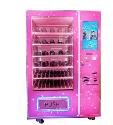 Mesin Penjual Rambut Hot Pink Mesin Penjual Otomatis Lash Dengan Layar Sentuh 21,5 Inch